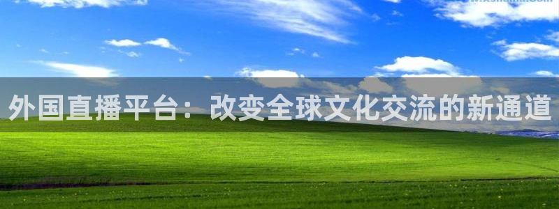 河豚nba直播官网：外国直播平台：改变全球文化交流的新通道